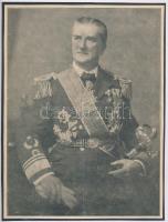 1942 Horthy Miklós (1868-1957) kormányzó portréja, nyomat kartonra kasírozva, 19x27 cm