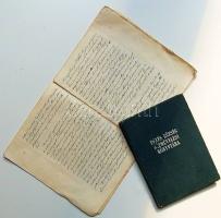 1923 Szigligeti: A Czigány (színmű), Bródy József, Budapest, + 1913-as kézirat "Tisztelt Bírálókhoz"