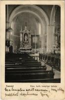 Tasnád, Római katolikus templom, belső / Catholic church, interior (gyűrődés / crease)