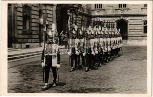 1938 Budapest I. M. kir. vár, Testőrség + "1938 Nemzetközi Eucharisztikus Kongresszus" So. Stpl