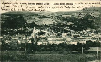 Zilah, Zalau; Vederea orasului / látkép. Török kiadása / general view (r)