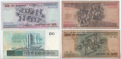 Brazília 9db-os bankjegytétel T:I--III
Brazil 9pcs banknote lot C:AU-F