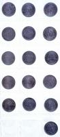 Csehszlovákia. 171 db-os különböző, vegyes névértékű érme tétel kisalakú berakóba rendezve T:vegyes Czechoslovakia. 171pcs of mixed coin lot arranged in a small coin album C:mixed