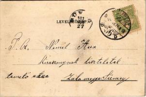 1902 Budapest VIII. Kálvin tér és Múzeum körút, Nemzeti Múzeum, Gyógyszertár, villamos, szökőkút (r)