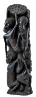 Makonde afrikai törzs által faragott fa figura, hibátlan, m:28cm