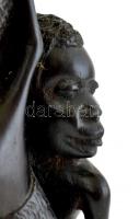 Makonde afrikai törzs által faragott fa figura, hibátlan, m:28cm