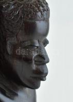 Makonde afrikai törzs által faragott fa figura, hibátlan, m:28cm