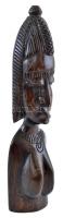 Szenegáli afrikai faragott fa figura, m:28,5cm