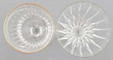 2 db Ajka kristály boros pohár. Matricával jelzett, hibátlan. 20 cm