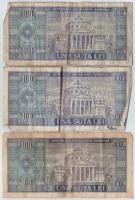 Románia 1966. 25L (2x) + 100L (3x) + 1992. 500L + 1993. 5000L T:III-III-
Romania 1966. 25 Lei (2x) ...