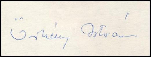 1977 Örkény István (1912-1979) író saját kézzel írt levele eredeti borítékjával Marton Endrének, a N...