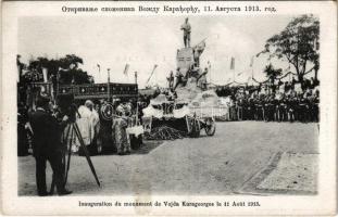 Belgrade, Belgrád; Inauguration du monument de Vojda Karageorges le 11 Aout 1913 / Inauguration of the monument of Karadorde