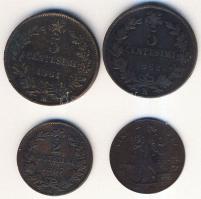 Olaszország 1861-1917. 2c (2klf), 5c (2klf) T:3