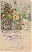 1899 (Vorläufer) Restauration Hermann Weber vorm. Weinzettl Höllenthal. Bergheil und Gruss Senden / restaurant advertisement (fl)