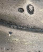 Ezüst (Ag) talpú, nagy méretű, kristály váza. Jelzett, mini kopásnyomok. m:25 cm