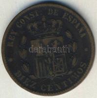 Spanyolország 1879. 10c T:3/3-