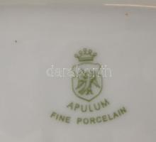 Román porcelán váza, matricás porcelán, jelzett, kopásnyomokkal, m: 26 cm