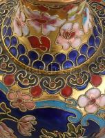 Váza cloisonne / rekeszzománc, hibátlan. m: 20cm