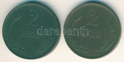 Dánia 1894+1899. 2ö (2x) IX.Krisztián T:3 ph.