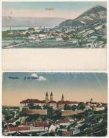 2 db RÉGI magyar város képeslap: Visegrád, Veszprém / 2 pre-1945 Hungarian town-view postcards