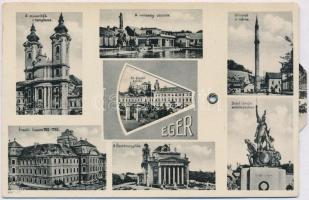 Eger. Mechanikus forgatható képeslap / mechanical rotatable postcard