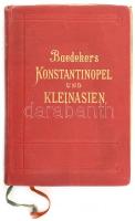 Karl Baedeker: Konstantinopel und das Westliche Kleinasien. Handbuch für Reisiende. Leipzig, 1905, Verlag von Karl Baedeker. Kiadói aranyozott egészvászon kötés, festett lapélekkel, térképekkel, kopottas állapotban.