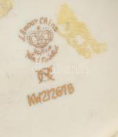 Galamb etető, porcelán, kopott, jelzett, m:13cm