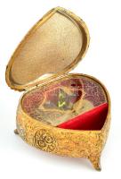 Zenélő ékszertartó, japán szerkezettel, fém, műanyag működik. m:6cm