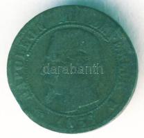 Franciaország/Második Császárság 1857K 1c III.Napóleon T:3 ph. R!