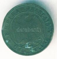 Franciaország/Második Császárság 1857K 1c III.Napóleon T:3 ph. R!