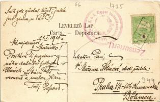 1915 Sajkásszentiván, Kovil-Szt.Iván, Sajkas; Szerb templom, német harang torony, Izraelita imaház, ...