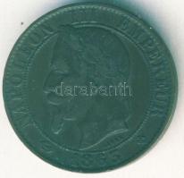 Franciaország/Második Császárság 1863BB 5c III.Napóleon T:3ph R!