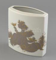 Rosenthal porcelán váza, matricás, jelzéssel, apró kopásokkal, m: 14 cm