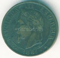 Franciaország/Második Császárság 1861A 5c III.Napóleon T:3