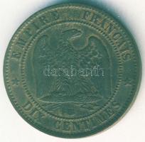 Franciaország/Második Császárság 1863BB 10c III.Napóleon T:3