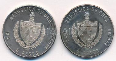 Kuba 1981. 5P Ag "Los Angeles-i Olimpia - Diszkoszvetés" + 1981. 5P Ag "Los Angeles-i...