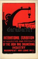 1911 Budapest, International Exhibition of Novelties and Patents of the Iron and Engineering Industry / A vas - és mérnöki ipar újdonságainak és szabadalmainak nemzetközi kiállítása. Légrádí testvérek kiadása s: Sándor (?)