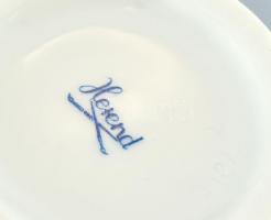 Herendi virág mintás váza, kézzel festett, jelzett, hibátlan, m: 21 cm