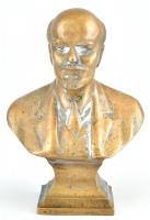 Jelzés nélkül: Vlagyimir Iljics Lenin büszt. Öntött bronz, kopásokkal, m:16cm