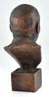 Jelzés nélkül: Vlagyimir Iljics Lenin büszt. Öntött bronz, kopásokkal, m:16cm