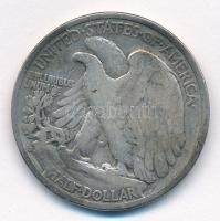 Amerikai Egyesült Államok 1942S 1/2$ Ag "Walking Liberty" T:3 patina
USA 1942S 1/2 Dollar...