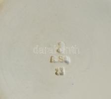 Wilhelmsburg jelzett kerámia tányér, 5db, sérült, d:24cm