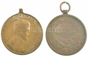 1914. "Ferenc József Bronz Vitézségi Érem (Der Tapferkeit)" Br kitüntetés mellszalag nélkü...