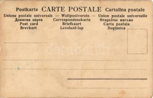 Faragó Géza "Erkölcseink" képeslap sorozat. A szegény bűnös és az előkelő fogoly; olasz ny...