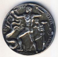 Német Birodalom/ Császárság Dn "I.Ferenc József/II.Vilmos-Heraklész" Ag 18,39g szign. Löwental/Oertel matt T:2