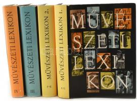 Művészeti lexikon I- IV. kötet. Szerk.: Zádor Anna- Genthon István. Bp., 1967-1968-1981, Akadémiai Kiadó. Az I-II. kötetek második kiadások. A III-IV. kötetek első kiadások. Kiadói teljesvászon-kötés, kiadói papír védőborítóban.