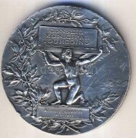 Franciaország 1925. "Marianne-Touring" Ag 66,5g szign. Daniel Pupnis T:2 ph,k