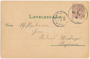 1899 (Vorläufer) Pancsova, Pancevo; Gromon utca, üzlet. Kohn Samu kiadása / Gromon-Gasse / street vi...