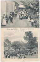 1914 Deliblát, Deliblato; vendéglő, étterem, ünnepség. A. Weiser Photographisches Atelier / inn, restaurant, celebration (b)