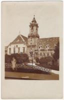 Pozsony, Pressburg, Bratislava; Városháza, Jezsuiták temploma / town hall, church. photo (ragasztónyom / glue marks)